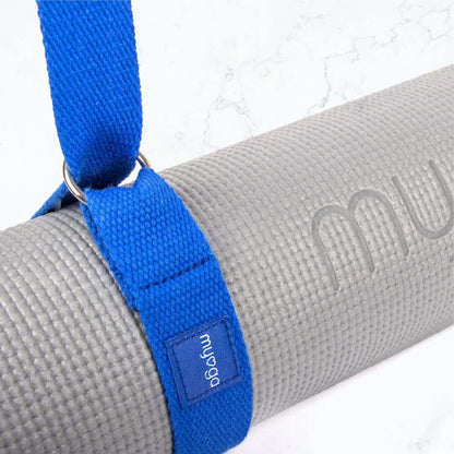 Pásek na jógu 2 v 1 – modrý