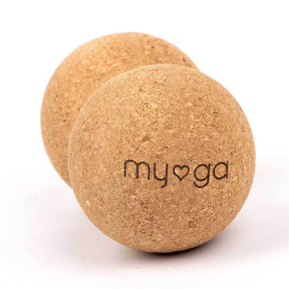 Korkový dvojitý masážní míček duoball