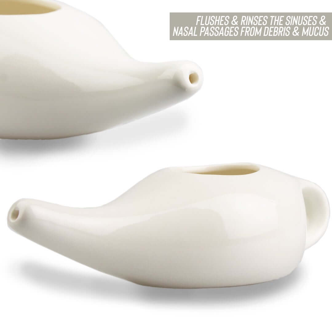 Keramická konvička na výplach nosu Nasal Neti Pot