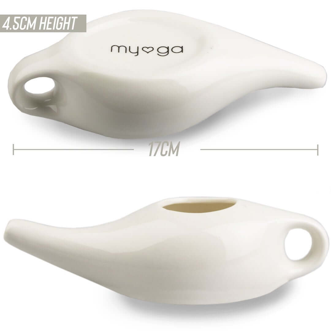 Keramická konvička na výplach nosu Nasal Neti Pot