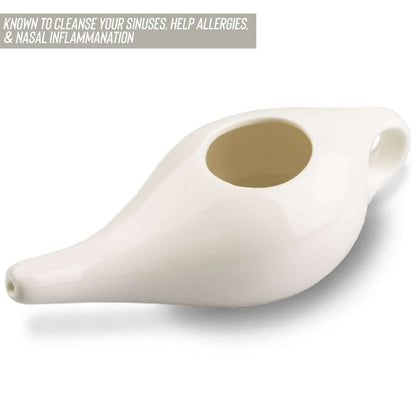 Keramická konvička na výplach nosu Nasal Neti Pot