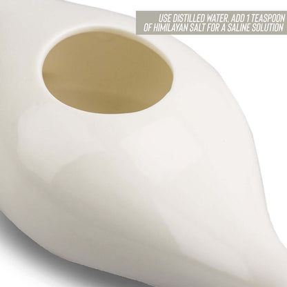 Keramická konvička na výplach nosu Nasal Neti Pot
