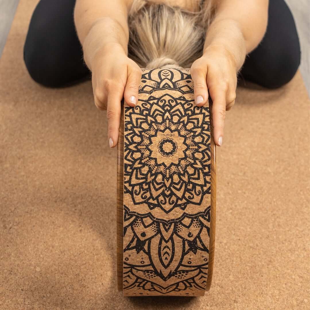 Korkové kolo na jógu Myga Mandala