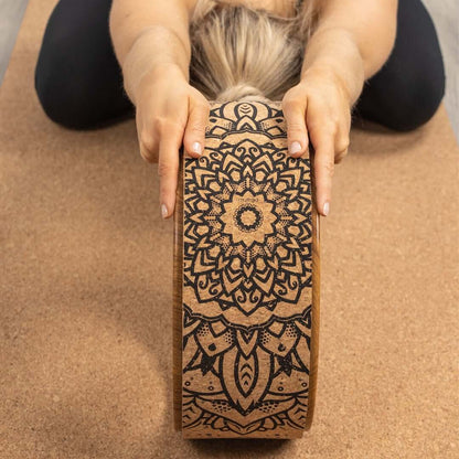 Korkové kolo na jógu Myga Mandala
