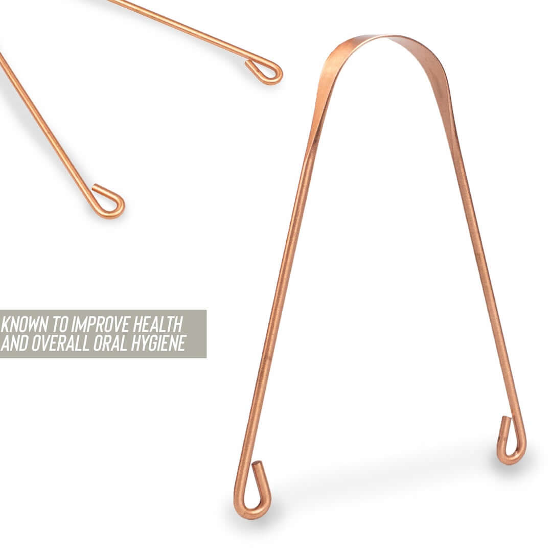 Měděná škrabka na jazyk myga Copper Tongue Scraper Cleaner