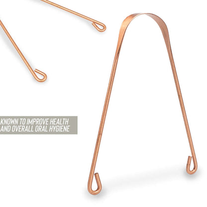 Měděná škrabka na jazyk myga Copper Tongue Scraper Cleaner