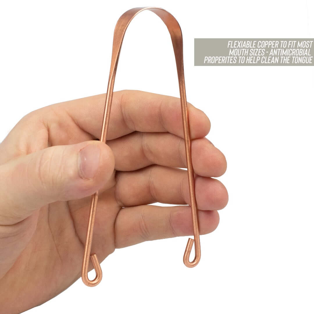Měděná škrabka na jazyk myga Copper Tongue Scraper Cleaner