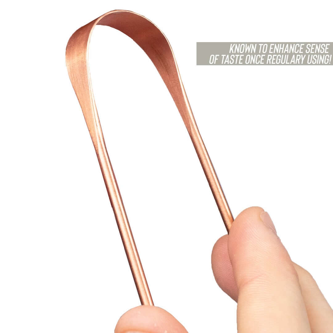 Měděná škrabka na jazyk myga Copper Tongue Scraper Cleaner