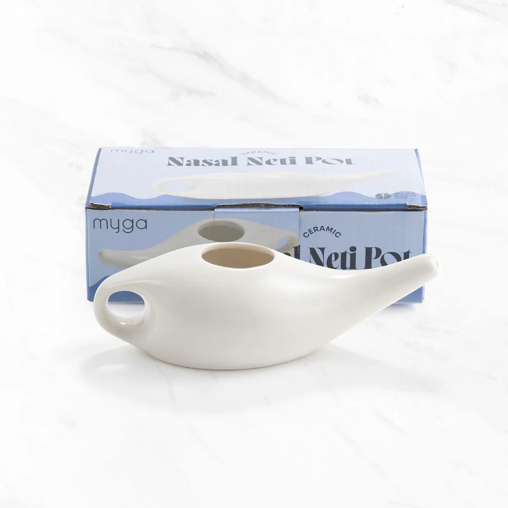 Keramická konvička na výplach nosu Nasal Neti Pot