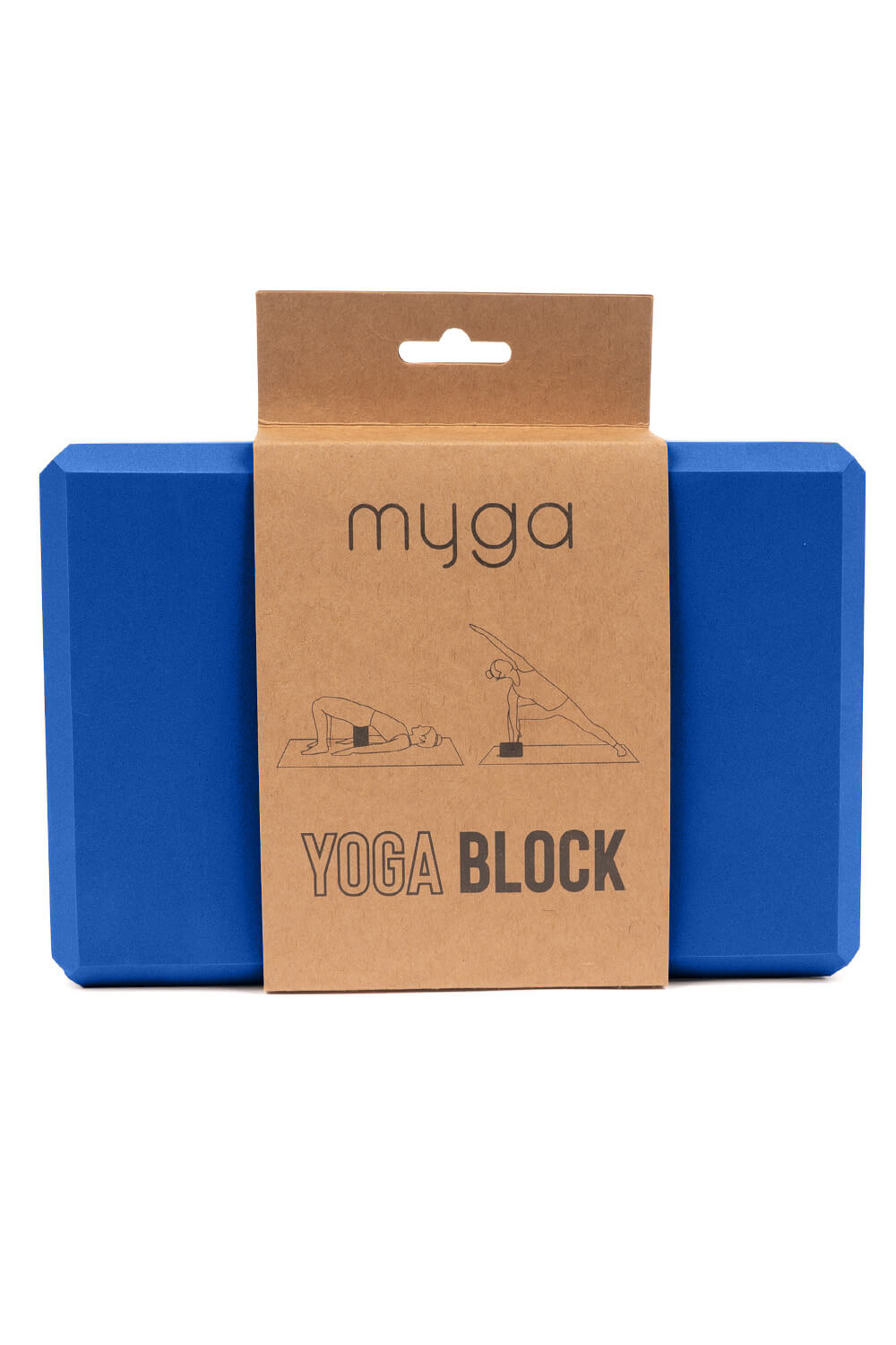 Jógový blok myga Foam Block - tmavě modrý