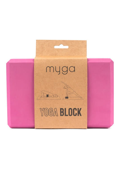 Jógová kostka Myga Foam Block – růžová