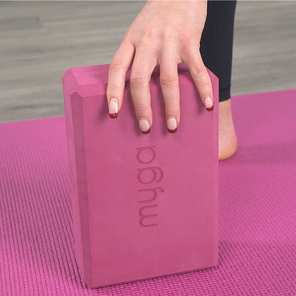 Jógová kostka Myga Foam Block – růžová