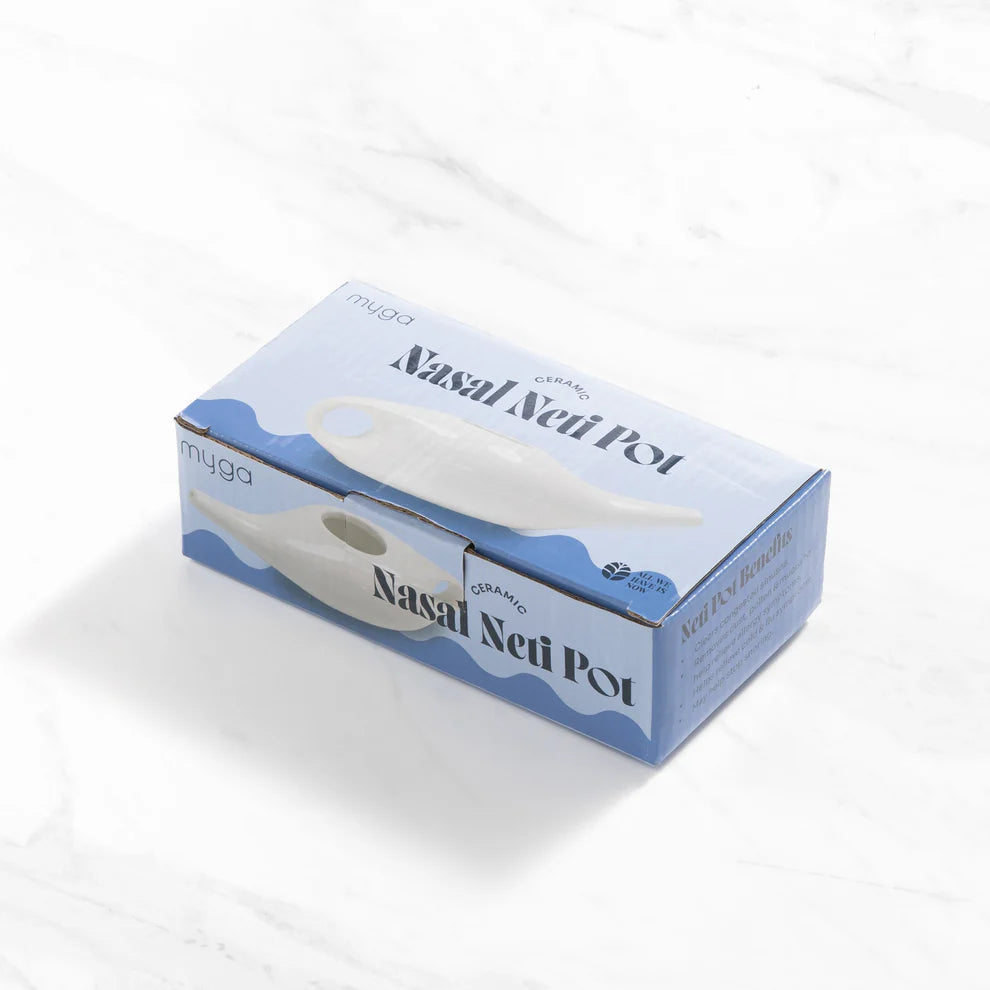 Keramická konvička na výplach nosu Nasal Neti Pot