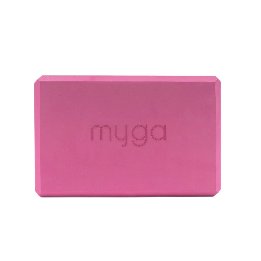 Jógová kostka Myga Foam Block – růžová