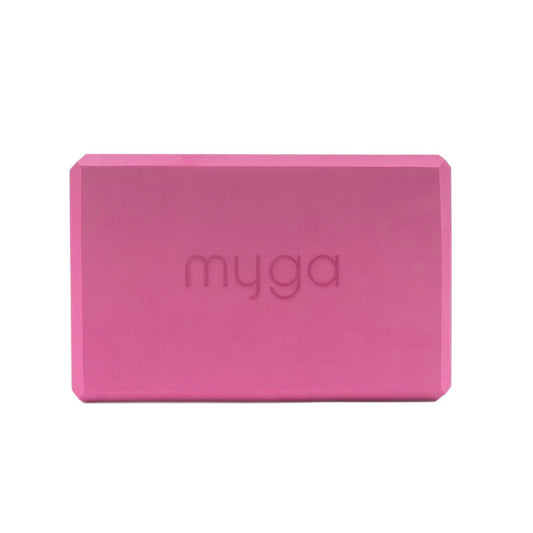 Jógová kostka Myga Foam Block – růžová