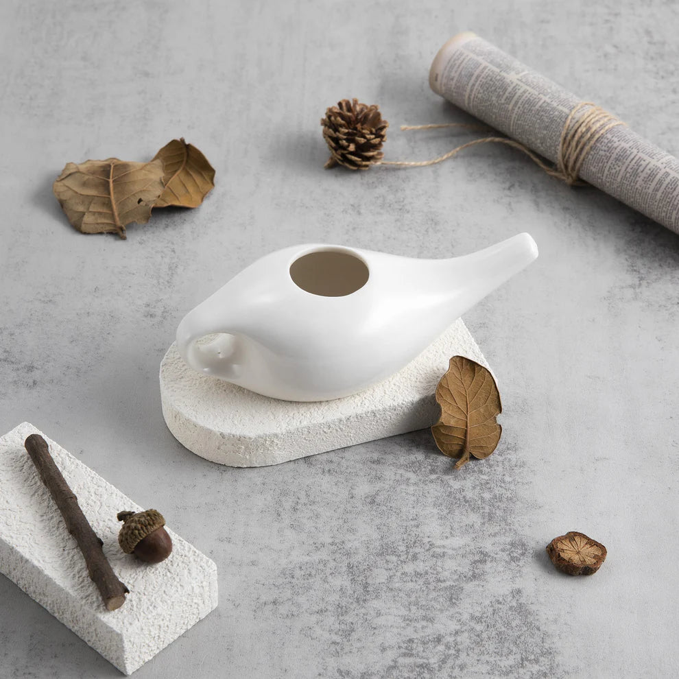 Keramická konvička na výplach nosu Nasal Neti Pot