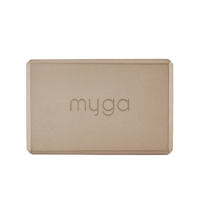 Pěnový blok na jógu Myga - hnědý