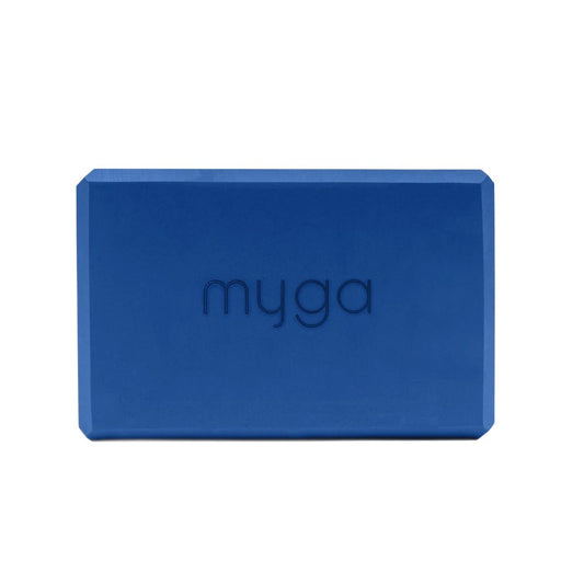 Jógový blok myga Foam Block - tmavě modrý