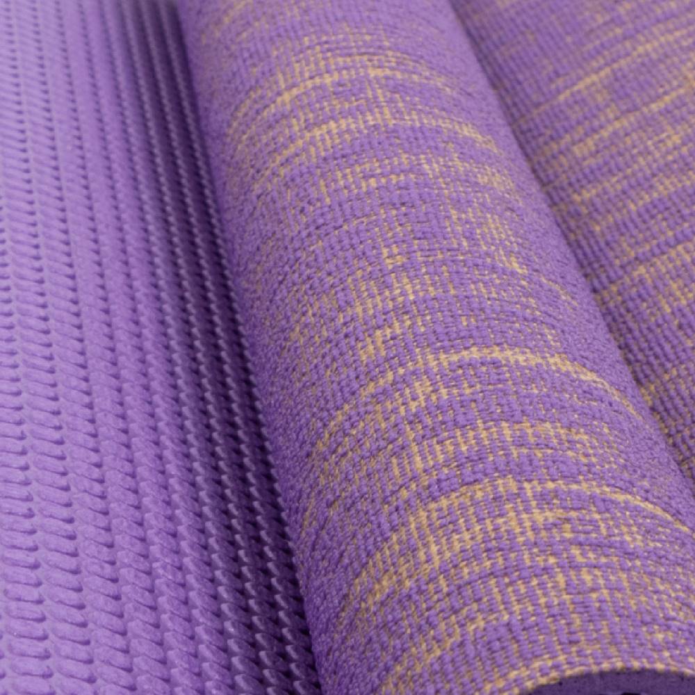 Podložka na jógu Myga Jute 5 mm – fialová