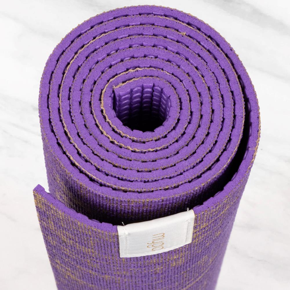 Podložka na jógu Myga Jute 5 mm – fialová