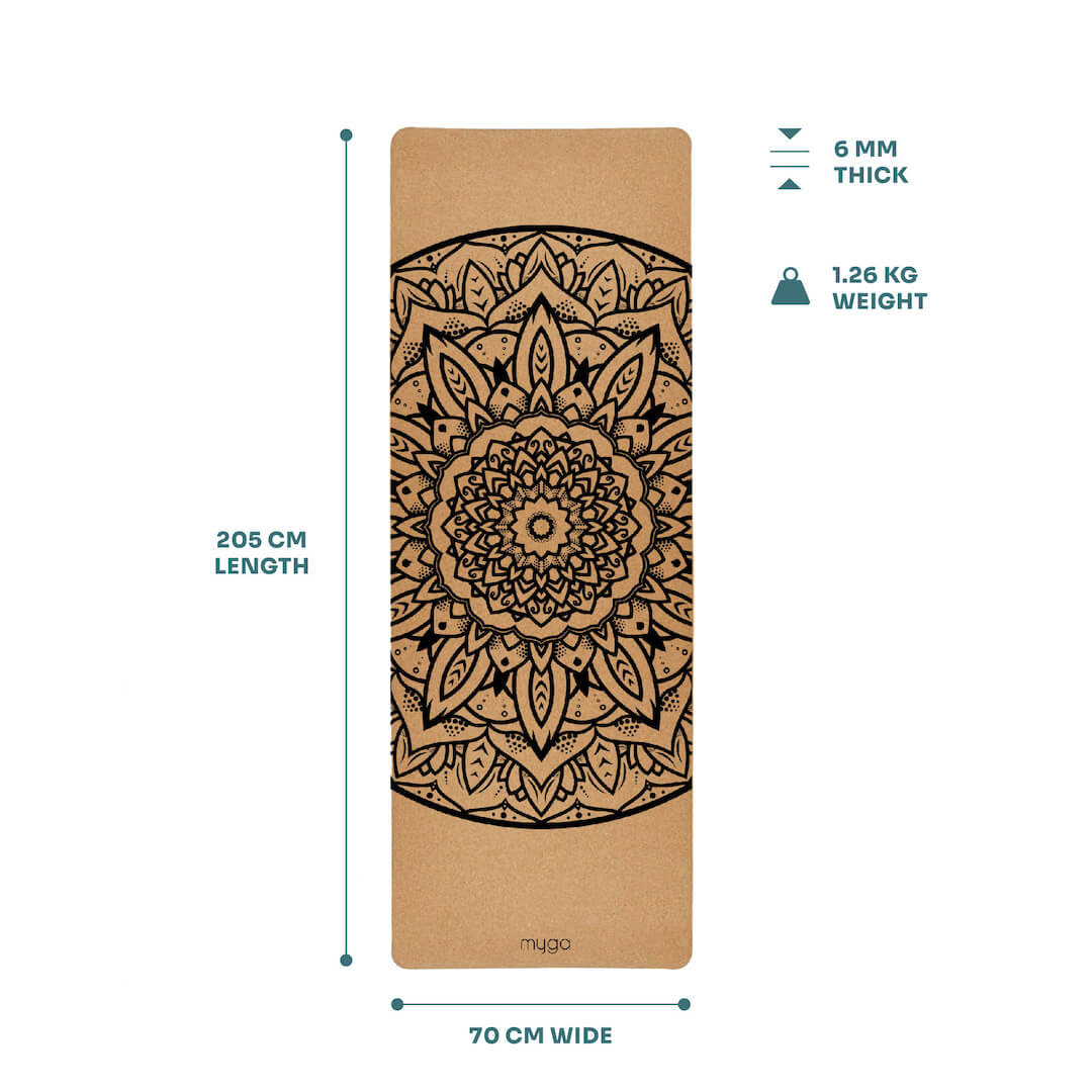 Podložka na jógu myga - Mandala 6mm XL