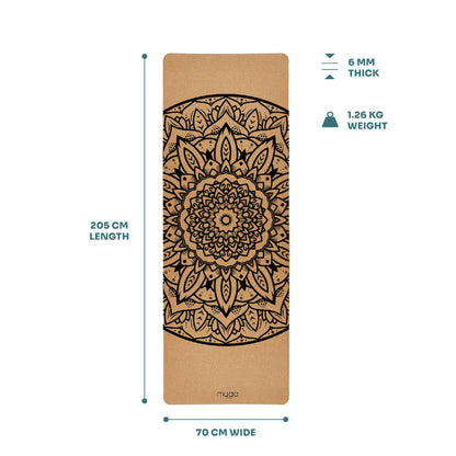 Podložka na jógu myga - Mandala 6mm XL