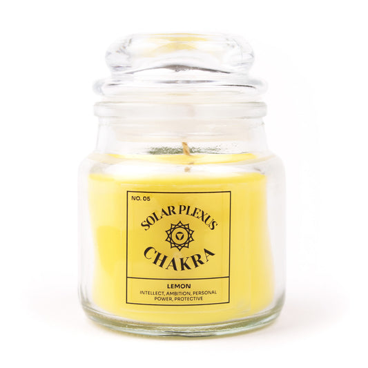 Přírodní sójová svíčka 7 čaker - Lemon