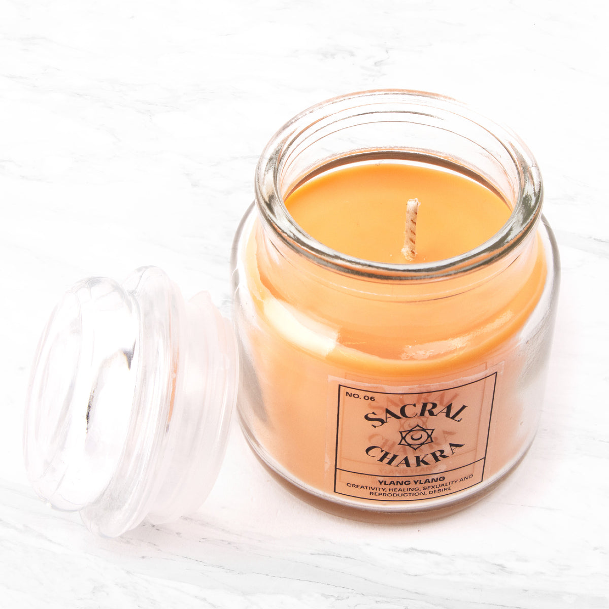 Přírodní sójová svíčka 7 čaker - Ylang Ylang