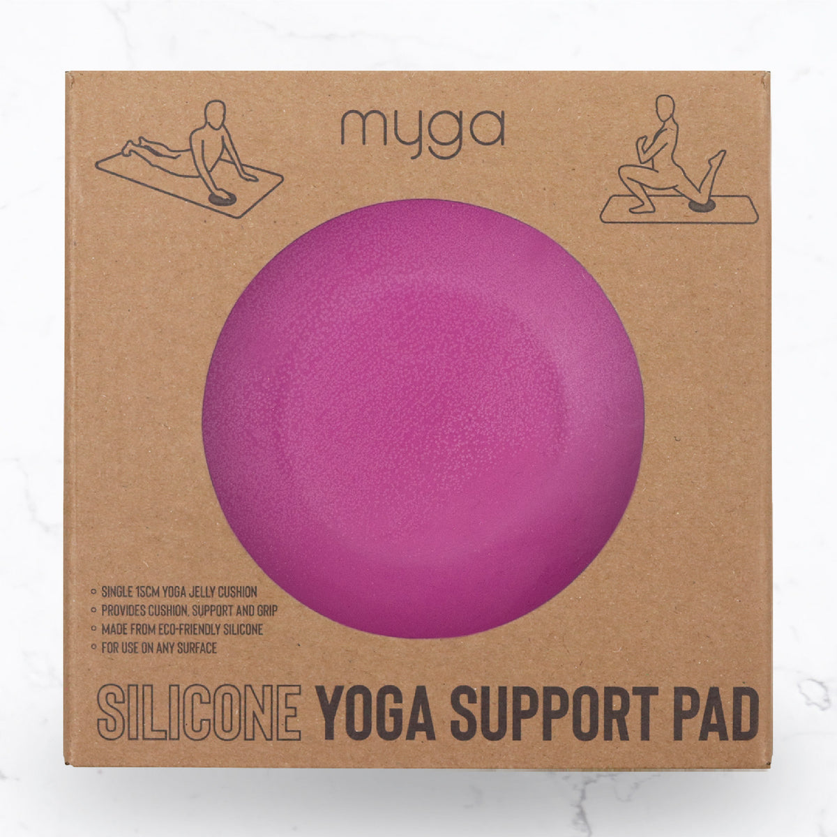 Gelová podložka na jógu Support Pad – fialová