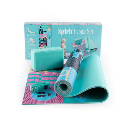 Jógová sada Myga Spirit Yoga Set: podložka, blok, popruh