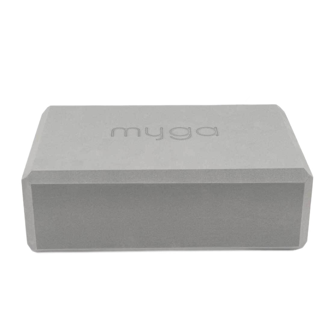 Jógový blok myga Foam Block - šedý