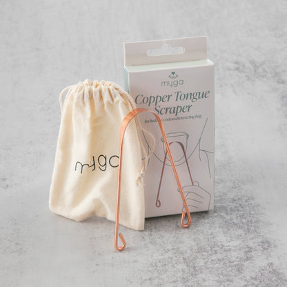 Měděná škrabka na jazyk myga Copper Tongue Scraper Cleaner
