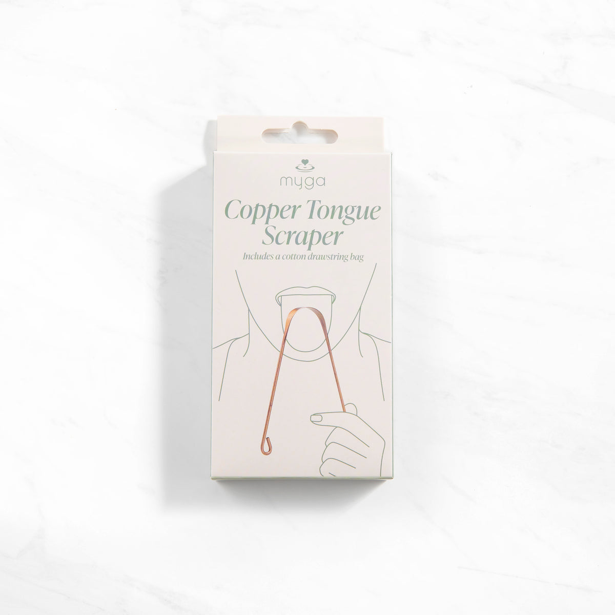Měděná škrabka na jazyk myga Copper Tongue Scraper Cleaner