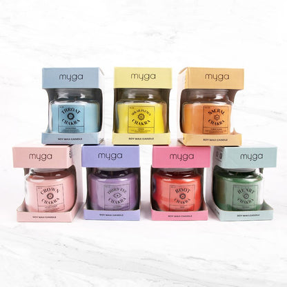 Přírodní sójová svíčka 7 čaker - Ylang Ylang